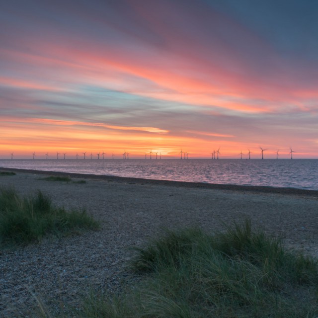 Scroby Sands Wind Farm Sunrise